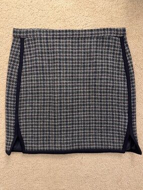 J. Crew Houndstooth Mini Skirt